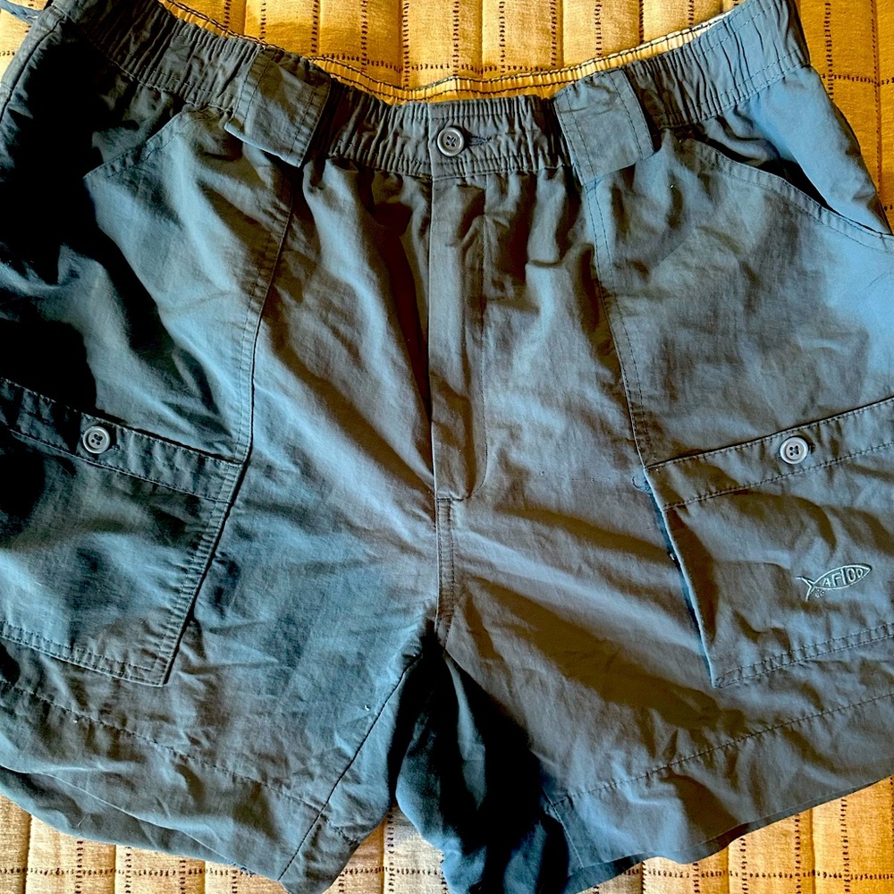 Aftco 6in Deep sea blue shorts